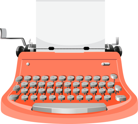 Typewriter illustration