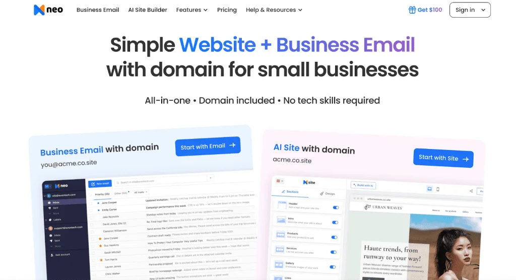 email hosting services