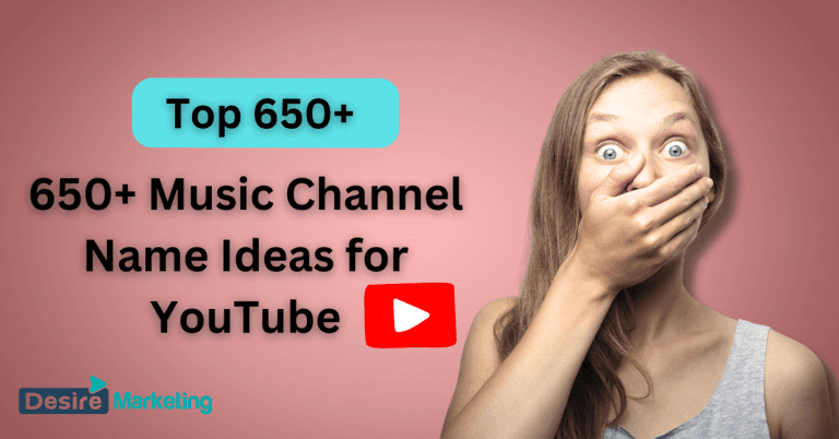 650+ Music Channel Name Ideas for YouTube in 2026