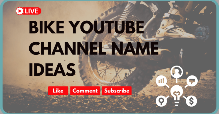 Bike YouTube Channel Name Ideas