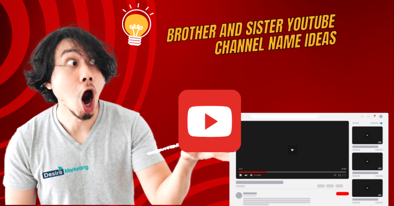 750+ Best Brother And Sister YouTube Channel Name Ideas 2026