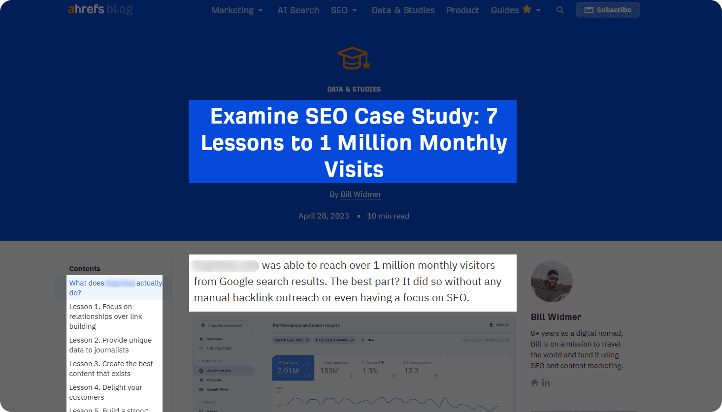 case study by Ahrefs
