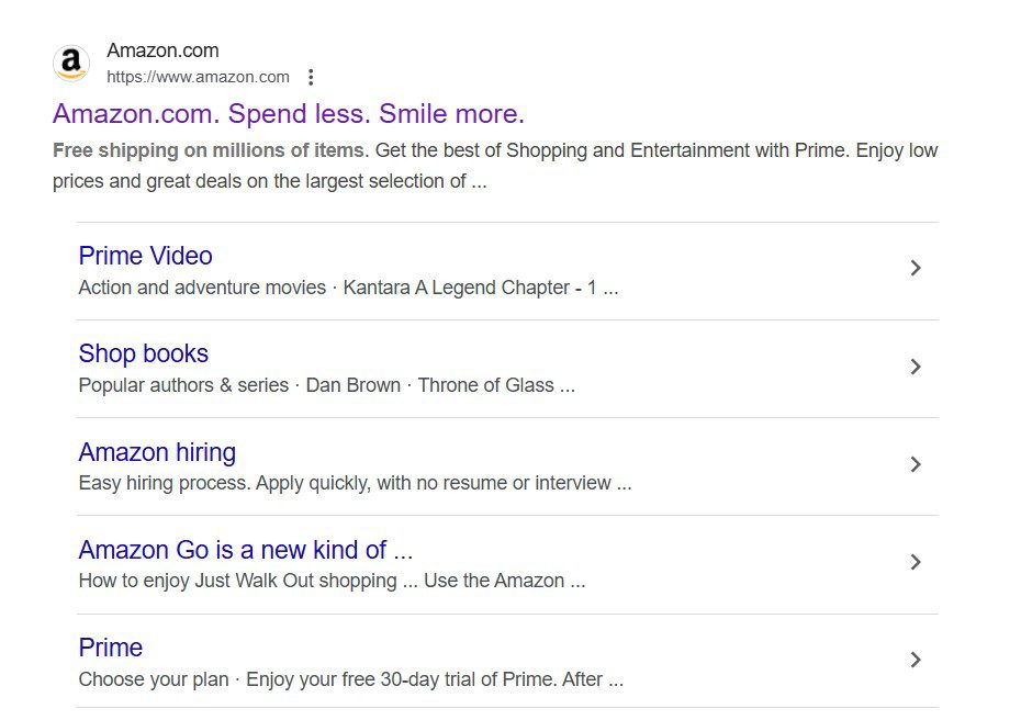 balises méta Amazon