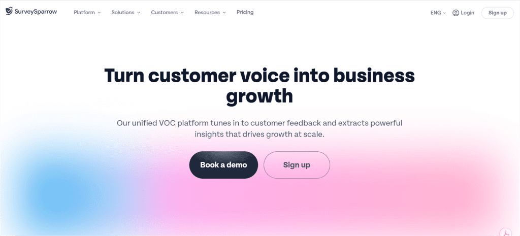 sureysparrow customer feedback tool