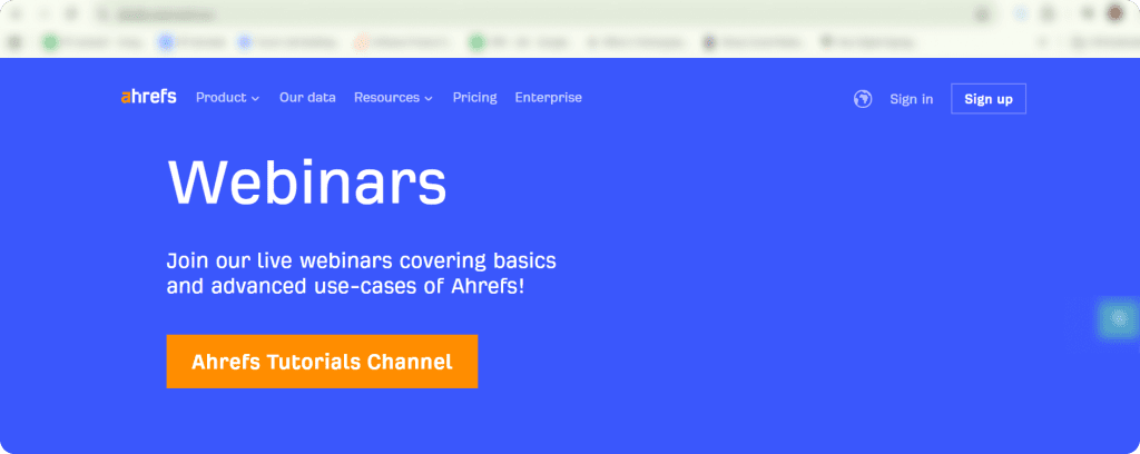 ahrefs webinar