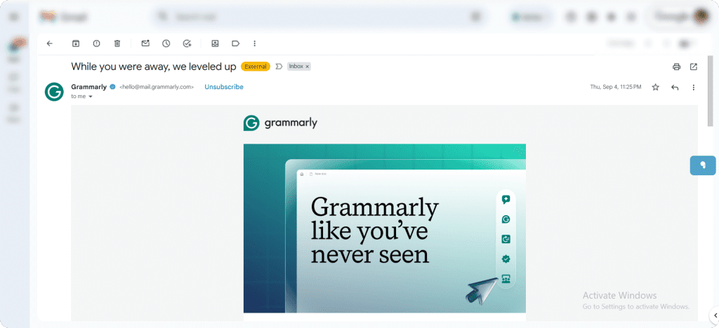 email marketing grammarly