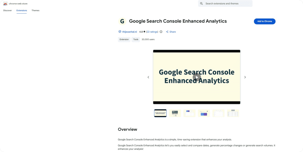 gsc enhanced analytics extension
