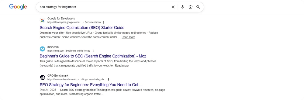 Screenshot of a Google search result page