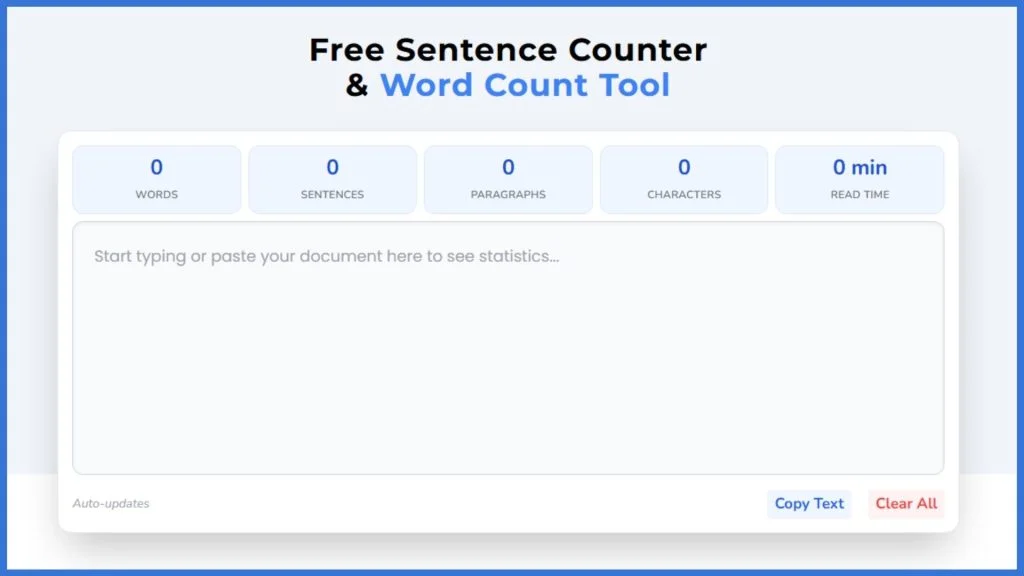 sentence counter