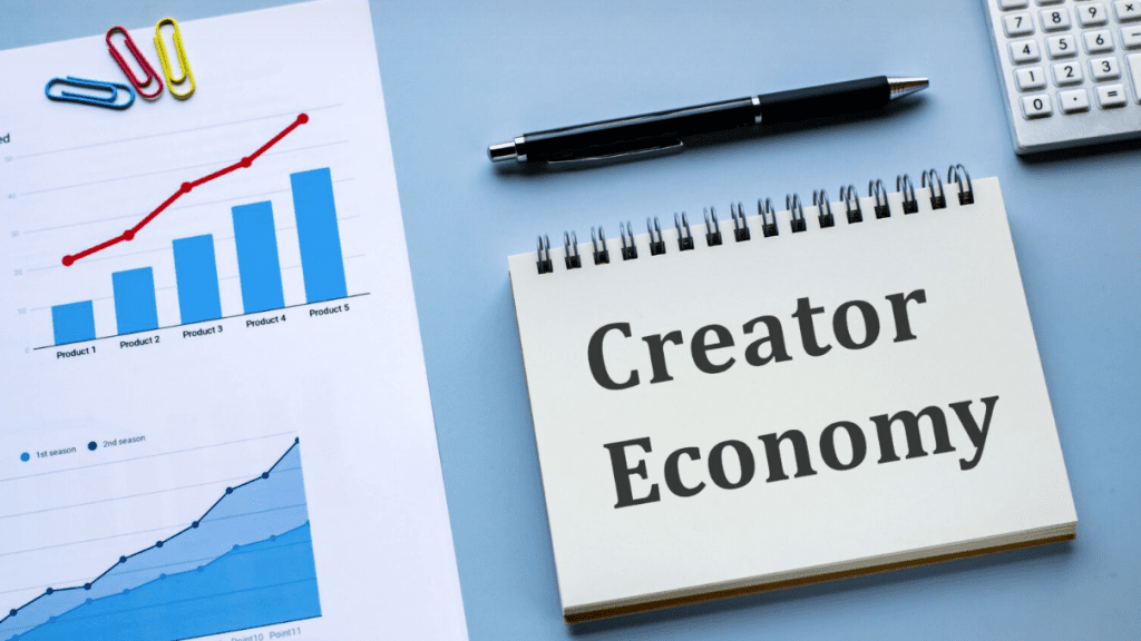 image that contains dashboard and text creator economy