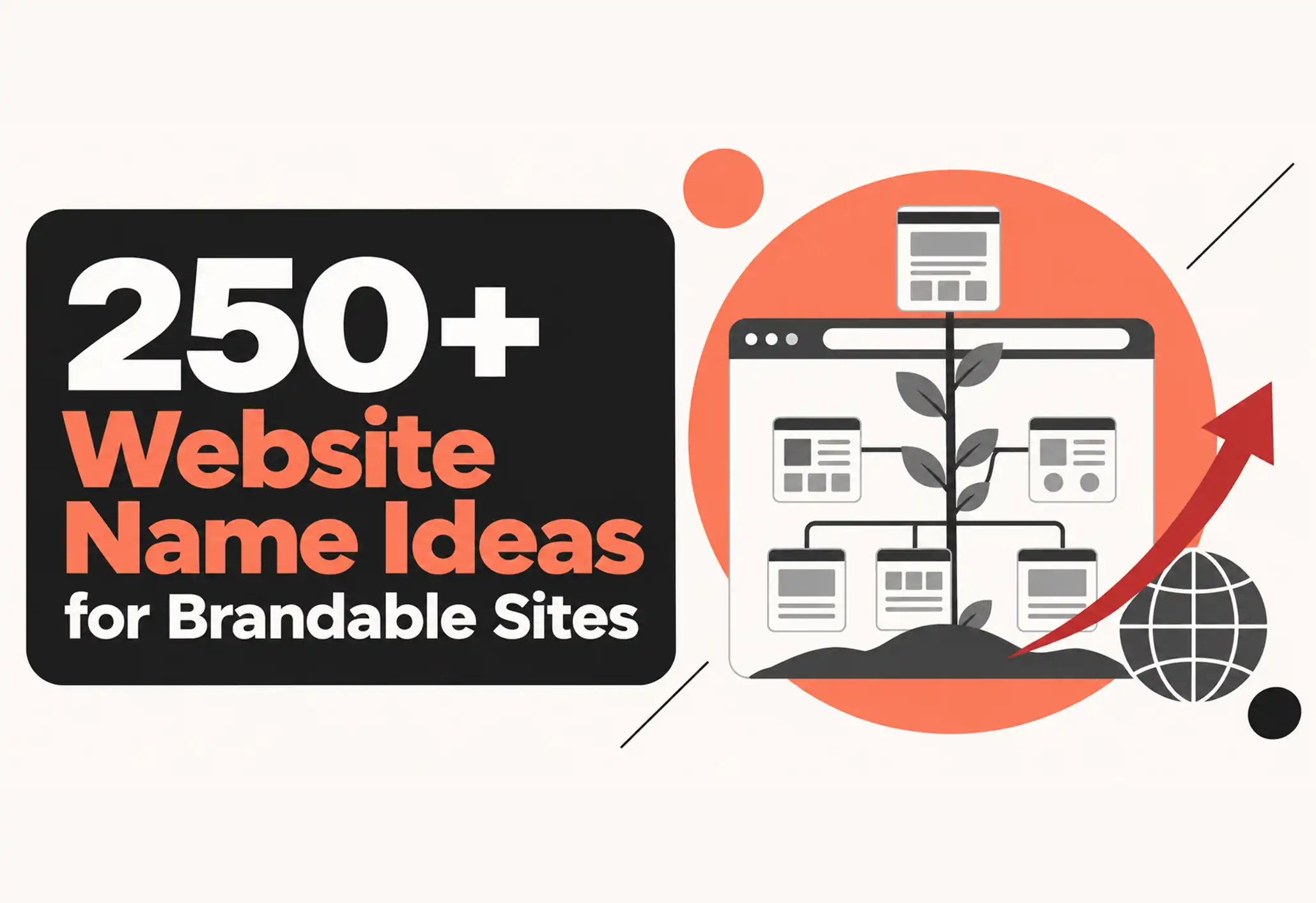 250+ Website Name Ideas for Brandable Sites (2026)